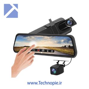 آینه مانیتوردار و دوربین دنده عقب خودرو کد 100-DR