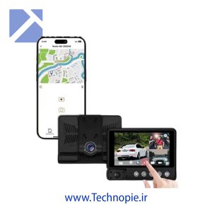 دوربین خودرو سه لنزه وای فای دار با صفحه لمسی