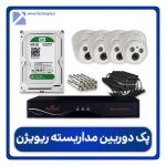 پکیج دوربین مداربسته چهار عددی ریویژن